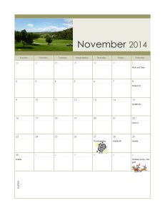 Nov 2014 F&F Calendar