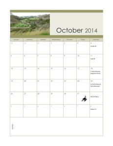 Oct 2014 F&F Calendar